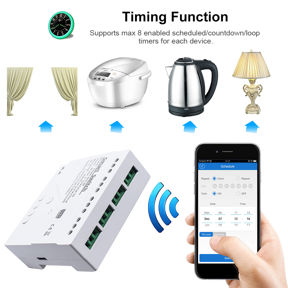 Tuya-Wi-Fi付きスマートモーターモジュール,12v, - Sonoff Basic のレビューと価格