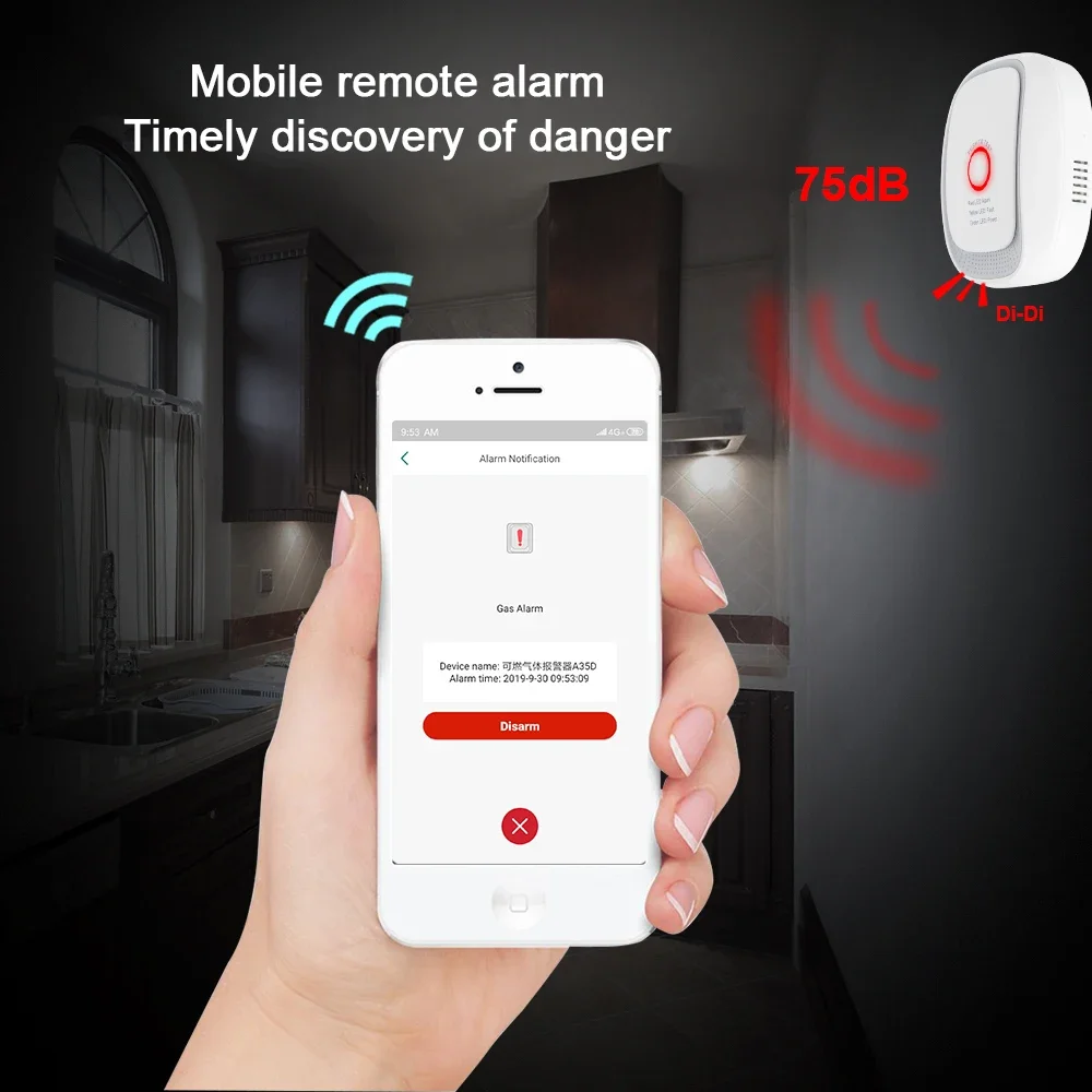 HEIMAN Zigbee Tuya 可燃性ガスセンサー 天 - Tuya Smart のレビューと価格