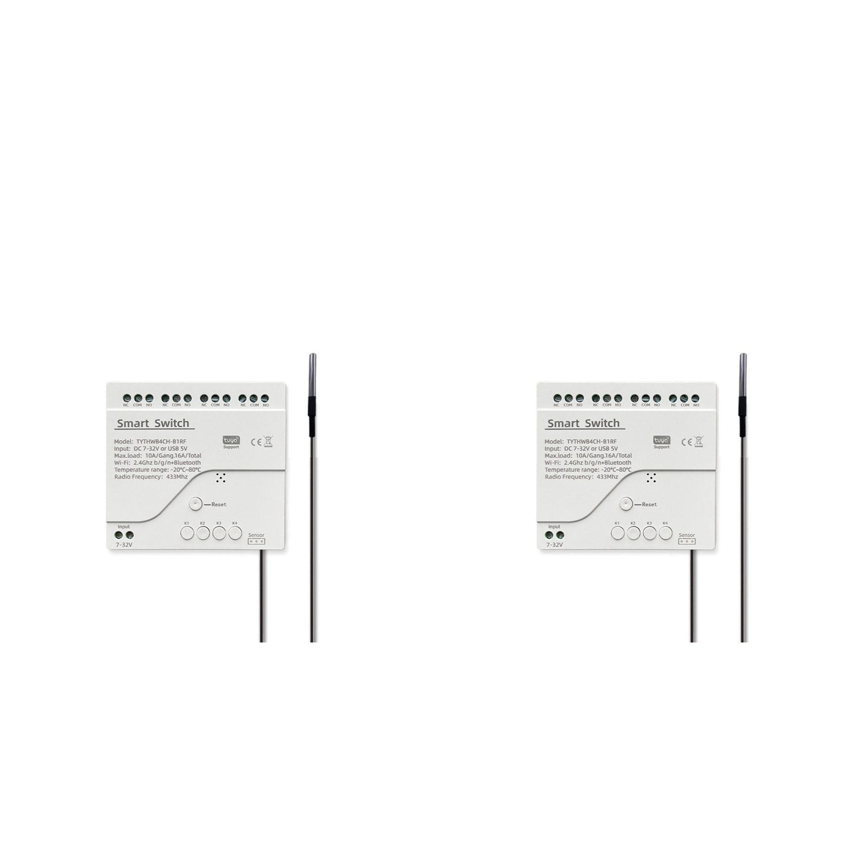 B44C 2X Tuya Wifi DC 7-32V 4チャ - Tuya 4 Channel のレビューと価格