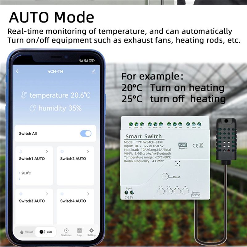 ABQU Tuya Wi-Fi対応 4チャンネル スマートス - Tuya 4 Channel のレビューと価格
