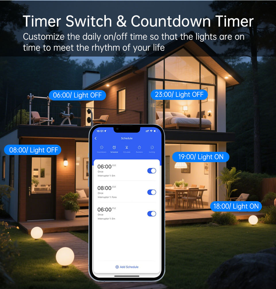 1 2 3 4連ギャングWiFi RF 433mhzタッチウ - Smart Relay Tuya のレビューと価格