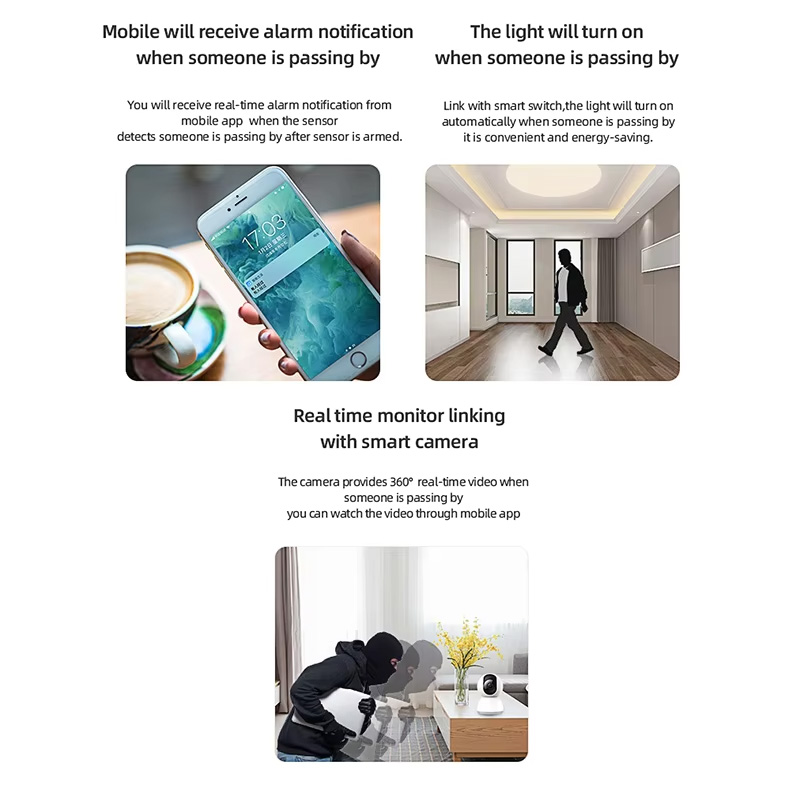 スマートPIRモーションセンサー WiFi Zigbee人感 - Home Assistant Tuya のレビューと価格