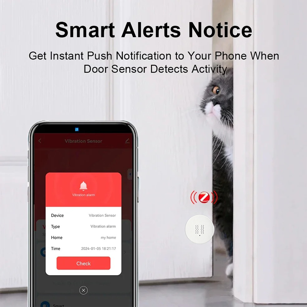 Tuya ZigBee スマート振動＆傾斜センサー ホームセ - Home Assistant Tuya のレビューと価格
