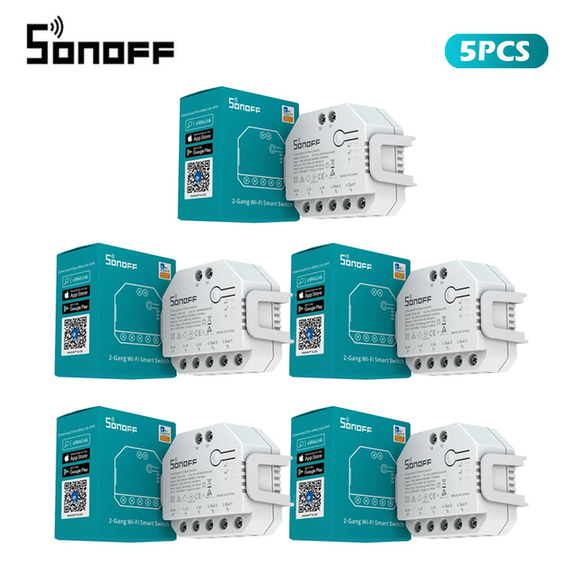 SONOFF DUAL R3 2連スマートリレーモジュール  - Sonoff のレビューと価格
