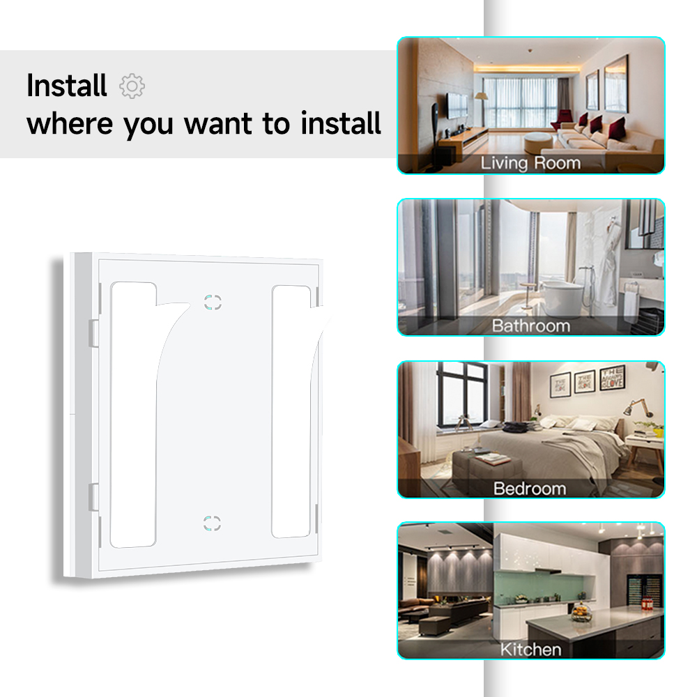 Tuya ZigBee 3.0 スマートシーンスイッチ ワイ - Tuya 4 Channel のレビューと価格